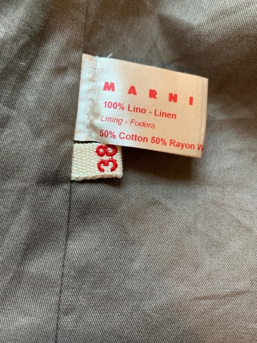 Vintage MARNI 100% linen glen plaid blazer - Picture 7 of 7