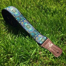 Handmade The Ocean Bass / Guitar Strap - Vtar Vegan Guitar Straps