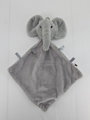 Time 2 Blossom Gray Elephant Lovey Plush Baby Security Blanket Unisex 2019