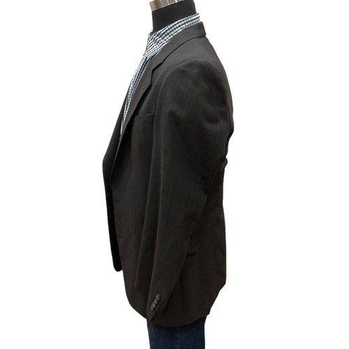 42L Christian Dior MONSIER Suit Jacket Sport Coat Blazer Blue Gray Maroon Stripe - Picture 9 of 12