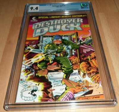 Destroyer Duck (1982) #1...CGC 9.4...1st Groo the wanderer..Kirby Comic History!