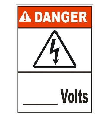 Autoaufkleber Danger High Voltage D1554 Electrical Safety Sign Sticker-12cm