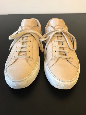 Woman by Common Projects Original Achilles Low Sneakers Size 37 / 7 Nude