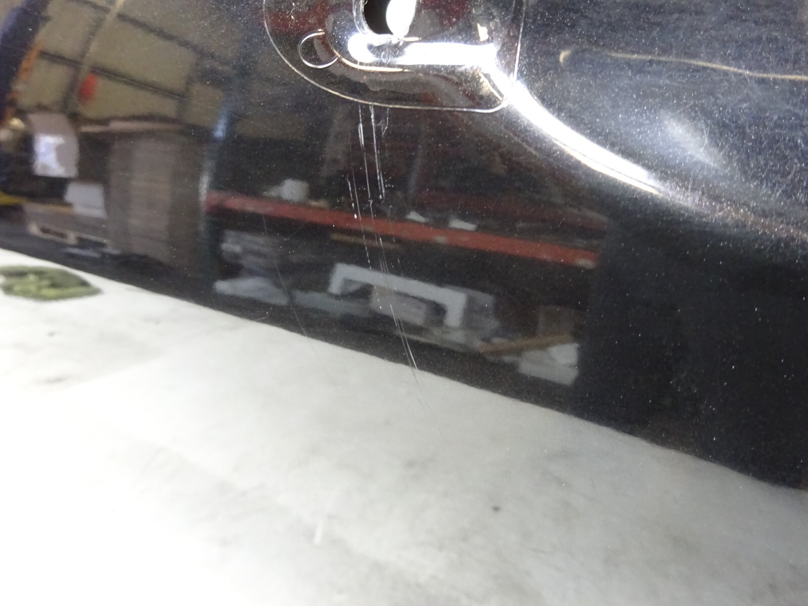2005-2008 Maserati Quattroporte Rear Left Door Shell Panel Black OEM DE2209144
