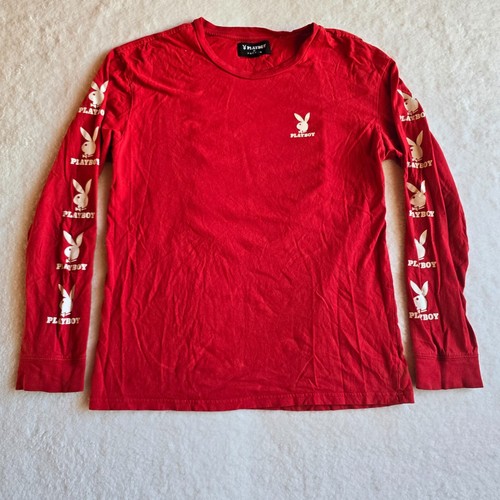 Playboy by Pacsun Medium Red Bunny Logo Long Sleeve Casual