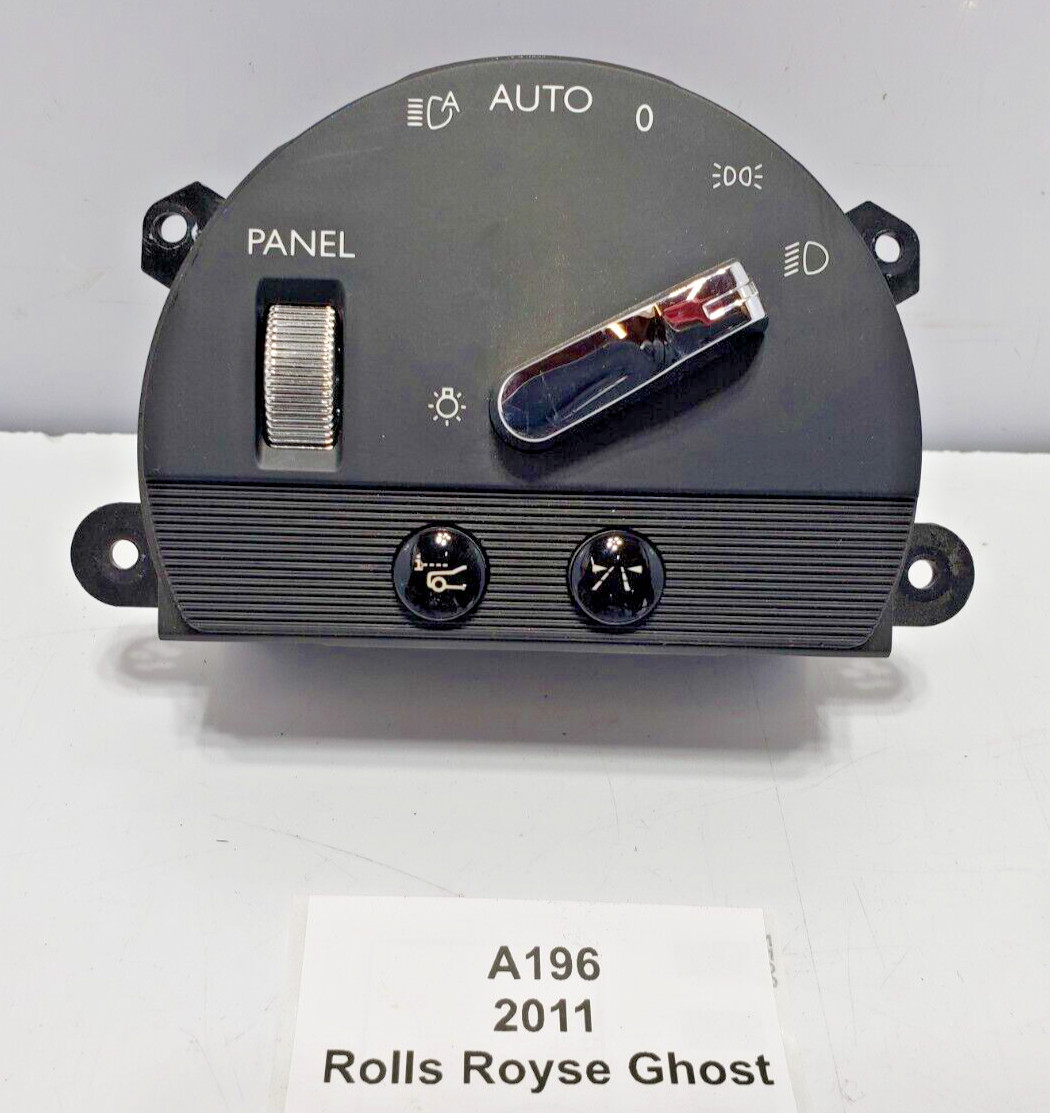 ✅ 2010-2014 OEM Rolls Royce Ghost RR4 Front Dashboard Headlight Control Switch