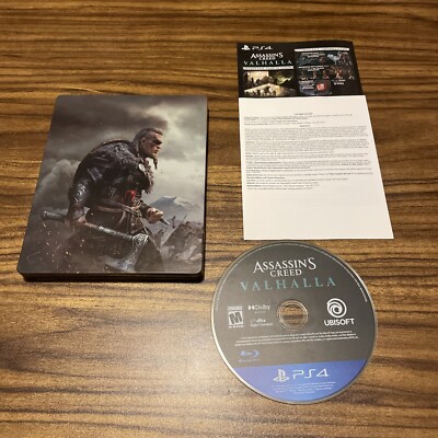 Assassin's Creed Valhalla Ultimate STEELBOOK (Playstation 4/PS4) ACTIVE DLC