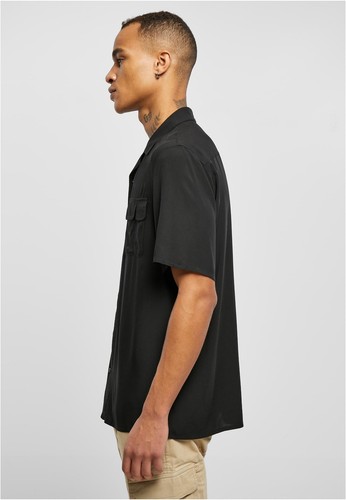 Urban Classics Viscose Camp Shirt Hemd Freizeithemd Kurzarm Brusttasche Kragen - Picture 28 of 45