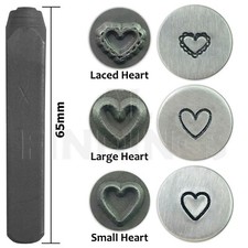 6mm heart lace heart design stamp punch metal stamping tool