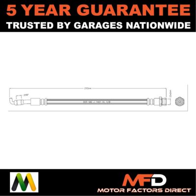 Brake Hose Rear Motaquip Fits Mazda 6 2002-2008 1.8 2.0 D 2.3 3.0