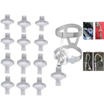 12 Easy-Connect Inline Filters for Dreamstation & ResMed AirCurve Machines