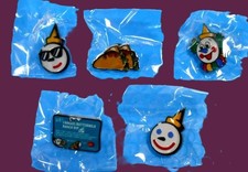 JACK IN THE BOX 75th ANNIVERSARY COMPLETE 5 PIN SET LIMITED EDITION - FREE SHIP