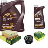 Inspektionspaket 6L Mannol Elite 5W-40 FüR Renault ScéNic II 1.6 16V 2.0 Megane