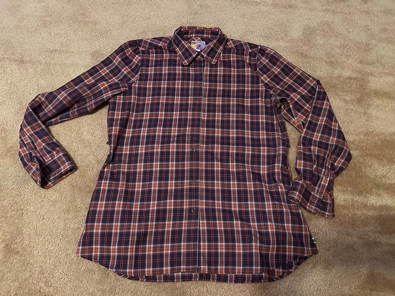Burton Dry Ride Purple Plaid Blitz Flannel Pocketed Tunic Shirt Women's Size M