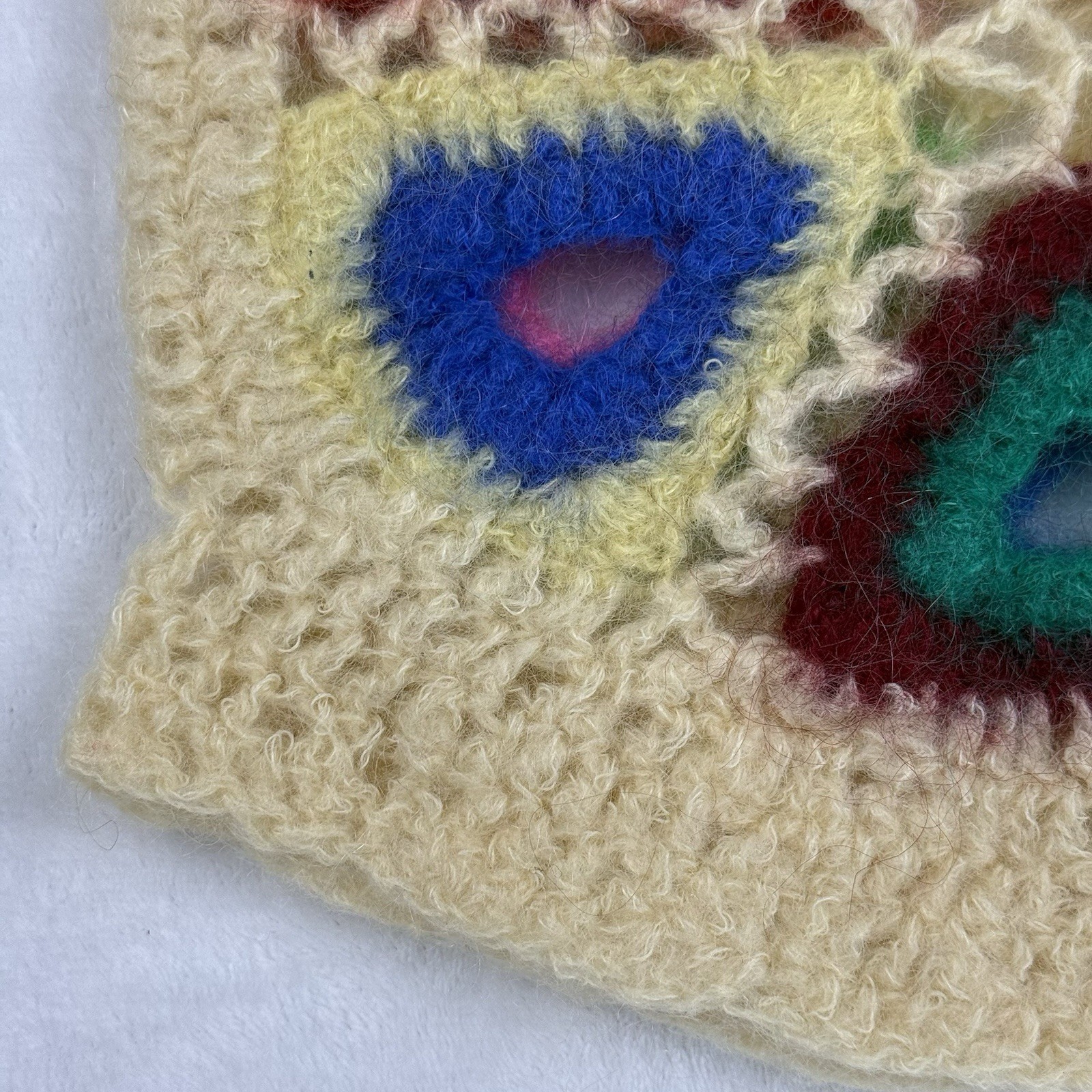 Handmade Crochet Patchwork Vest Multicolor Boho H… - image 13