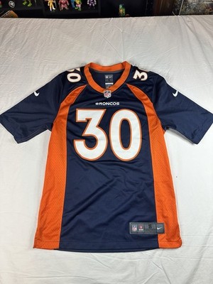     Nike NFL Denver Broncos Lindsay #30 Jersey Size S Navy Orange White