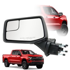 Driver Left Side Door Mirror for 2019-2024 Chevy Silverado 1500