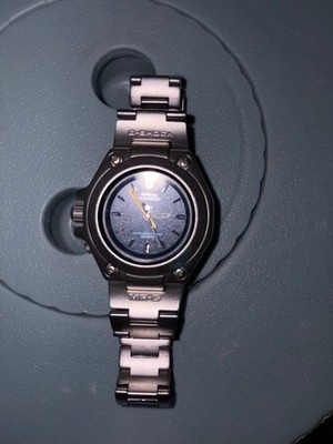 CASIO G-SHOCK MR-G Series MRG-120 Dark Blue Dial Titanium Analog Watch Used