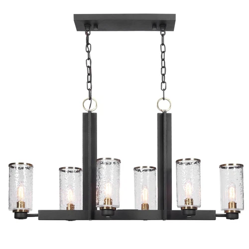 Uttermost Jarsdel 6 Light Industrial Island Light - Picture 1 of 1