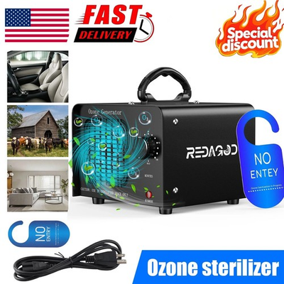 #ad 48000mg h Ozone Generator Machine Air Purifier Ionizer Ozonator Timer for Home U $30.98