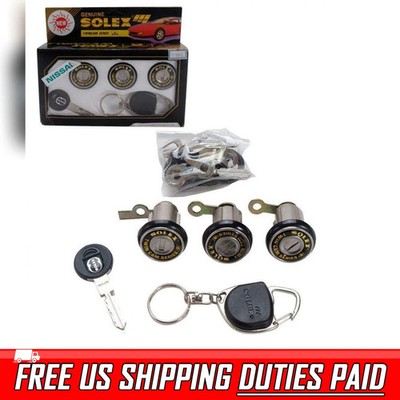 FIT Nissan General Model Solex 3 Door Lock Security Safety Flat Key Cylinder