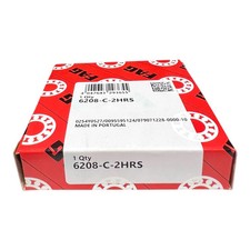 1x FAG 6208-C-2HRS = 6208 2RSR 2RS1 Rillenkugellager 40x80x18 mm Kugellager