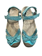 Keen Bali Strap Sandal Women’s 10.5 Teal Blue Closed Toe Hiking Water Shoe