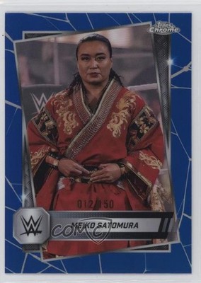 2025 Topps Chrome WWE Blue Refractor 12/150 Meiko Satomura #121 gc7