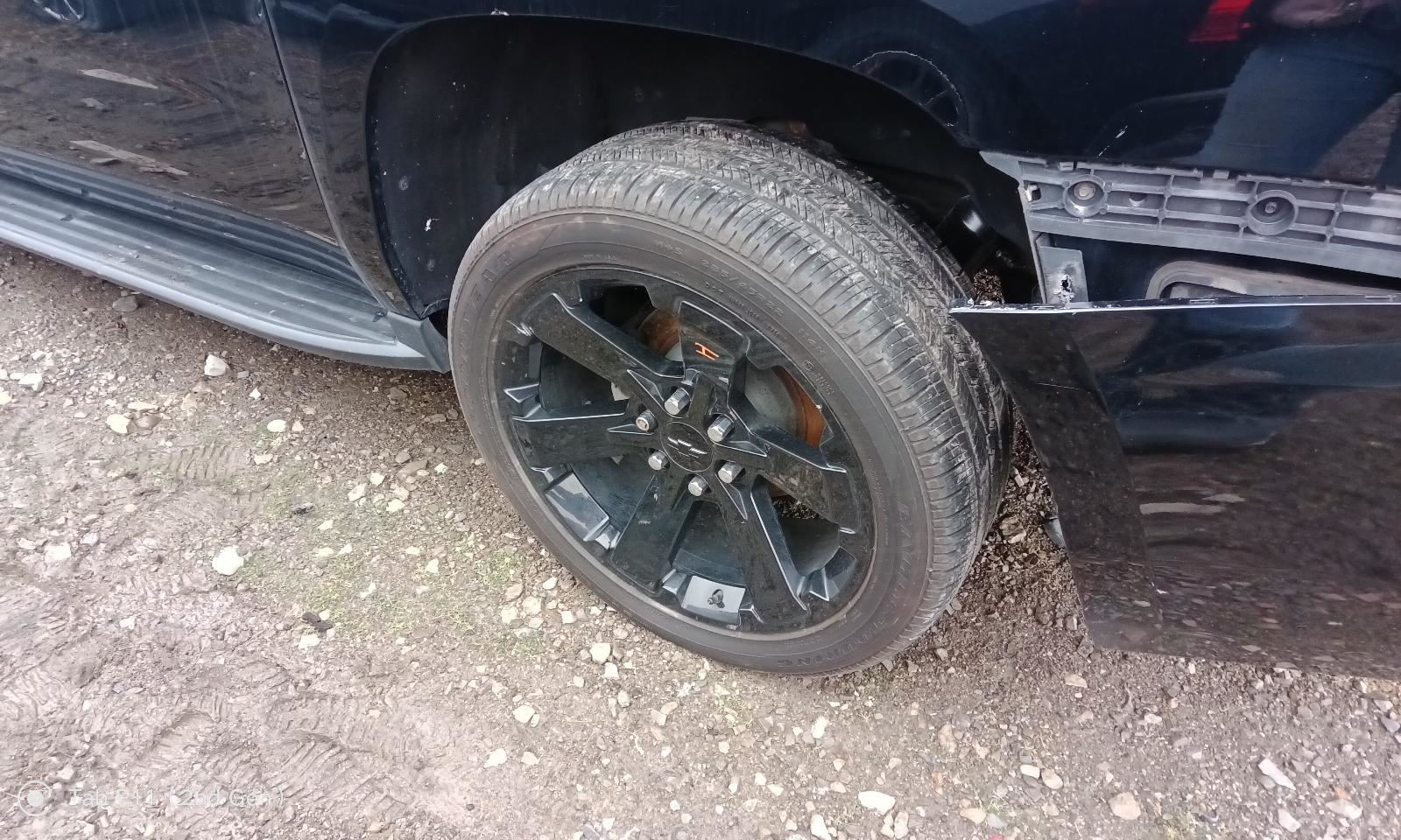 Wheel 22x9 6 Spoke Single Black Opt Sev Fits 15-20 ESCALADE 768825