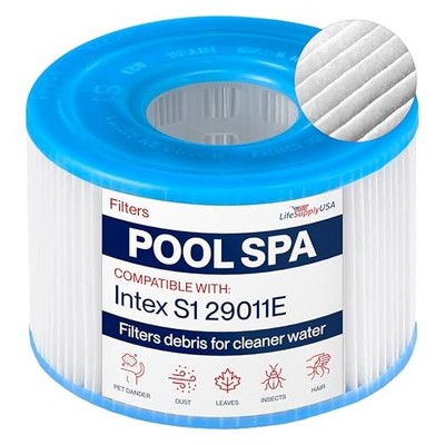 Spa Filter Cartridge for Intex S1 PureSpa Hot Tub Pool Filter Replacement 14-867