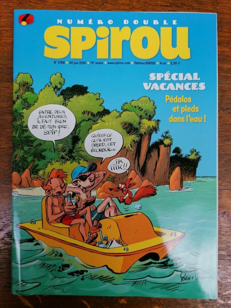 Spirou N°3768 : Spécial vacances pédalos et pieds dans l'eau