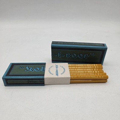 12 British Graphite Drawing Pencils H KOH-I-NOOR 