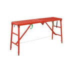 Portable Scaffolding Platform Folding Work Platform 75-110cm Adjustable Height