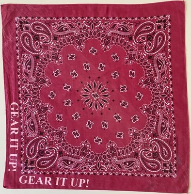 15* Ein rosa Paisley 21 Zoll Vintage 100 % Baumwolle GEAR IT UP! Bandana von HAV-A-HANK