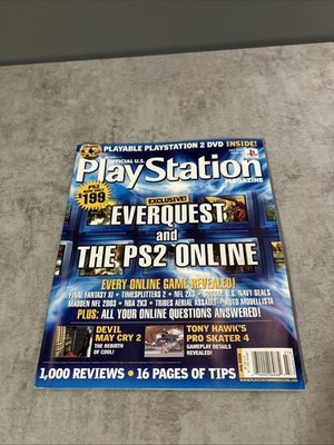 Official PlayStation Magazine Jul 2002 #58 EverQuest & The PS2 Online W/ Inserts