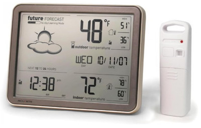 Self-Learning Forecast Wireless Weather Station Large Display and Atomic Clock