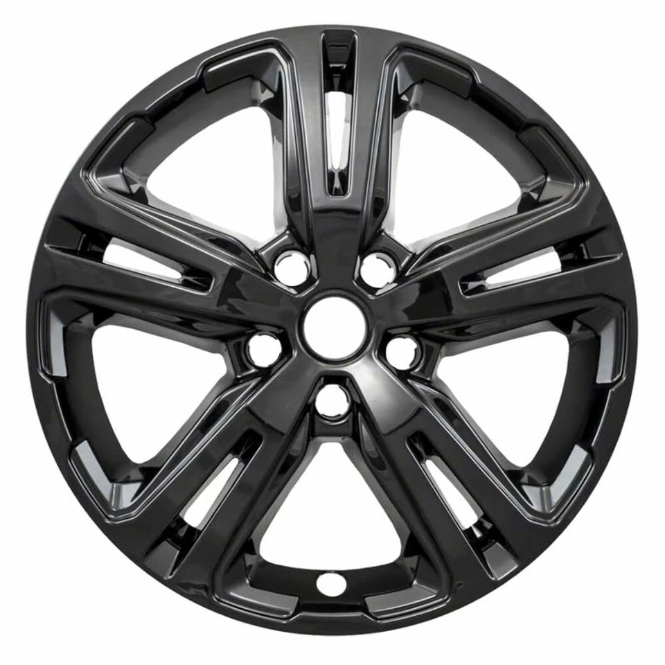 Set of 4 Gloss Black 17" Impostor Wheel Skins for 18-22 GMC Terrain Rim Covers Foto 4 de 4