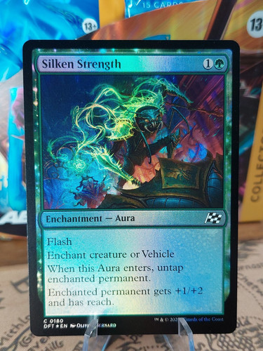 Silken Strength 180 Foil NM MTG Aetherdrift Magic222 - Picture 1 of 1