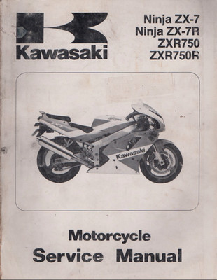 1991 Kawasaki Factory Manual Ninja ZX7 ZX7R ZXR750 ZXR750R 99924-1139-01 MN2241