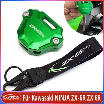Für Kawasaki NINJA ZX-6R ZX 6R CNC Motorrad Schlüssel Fall Schlüsselbund Neu