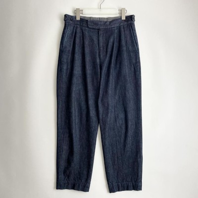 FREEMANS SPORTING CLUB Denim Wide Trousers S Navy