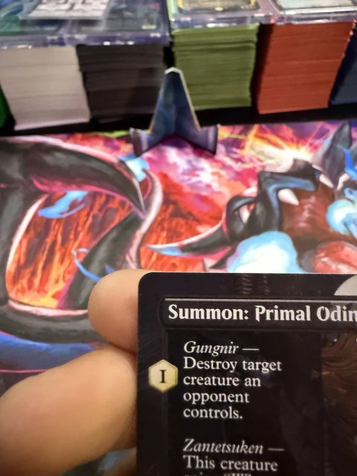Magic MTG Final Fantasy Summon: Primal Odin #365 *NON-FOIL* Borderless Rare - Image 4 of 4