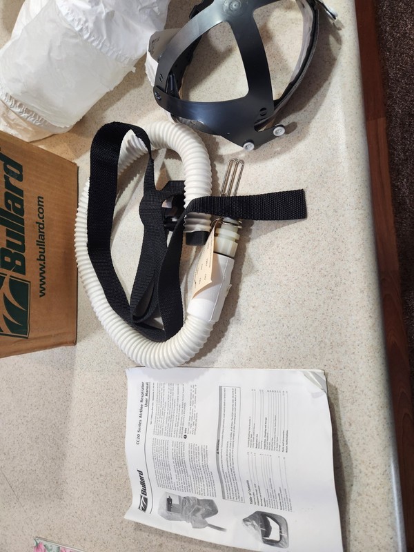 Bullard CC20 SERIES AIRLINE RESPIRATOR  HOOD, Suspension, Belt, & Hose Set