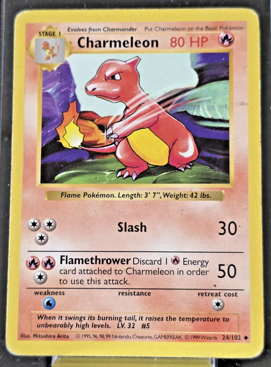 Charmeleon　リザード ● シャドウレスShadowless　ウィザーズ Charmeleon Pokémon TCG Shadowless Individual Collectible Card Game