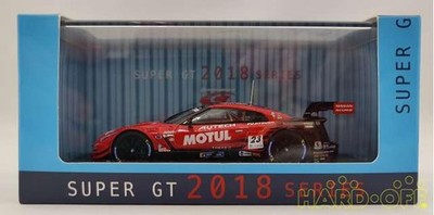 EBBRO 1/43 GT500 2018 Nissan GT-R No.23 Model Car, Used