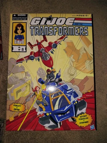 GI Joe and the Transformers 8 Scarlett, Zartan, Powerglide, Soundwave SDCC MISB