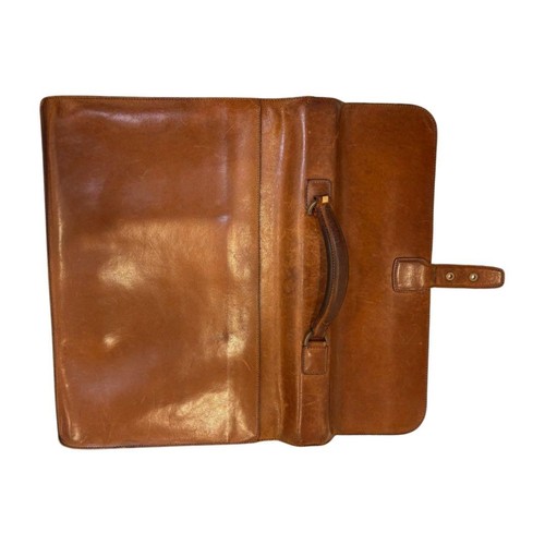Maletín de cuero marrón ALFRED DUNHILL bolso de negocios - Imagen 5 de 8