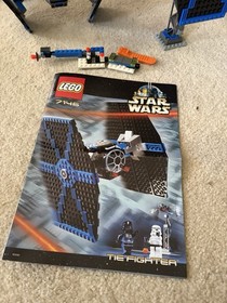 LEGO Star Wars 7146 TIE Fighter (2001) COMPLETE w/ Pilot + Manual &ndash; Vintage