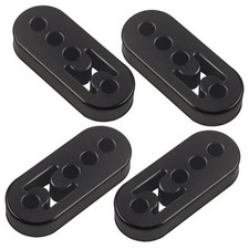 Rubber Exhaust Hanger 4 Pack, 4 Holes Adjustable Muffler Hanger, Universal