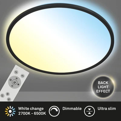 Deckenleuchte Briloner LED 31W Ø 48CM Deckenlampe Dimmbar CCT Panel Fernbedienun - Bild 1 von 4